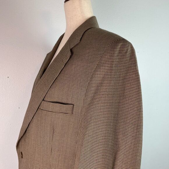 Jos. A. Banks Brown Wool-Blend Sport Coat Size 41R EUC - Picture 4 of 9